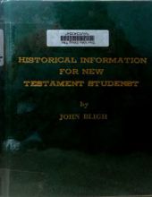 HISTORICAL INFORMATION FOR NEW TESTAMENT STUDENTS